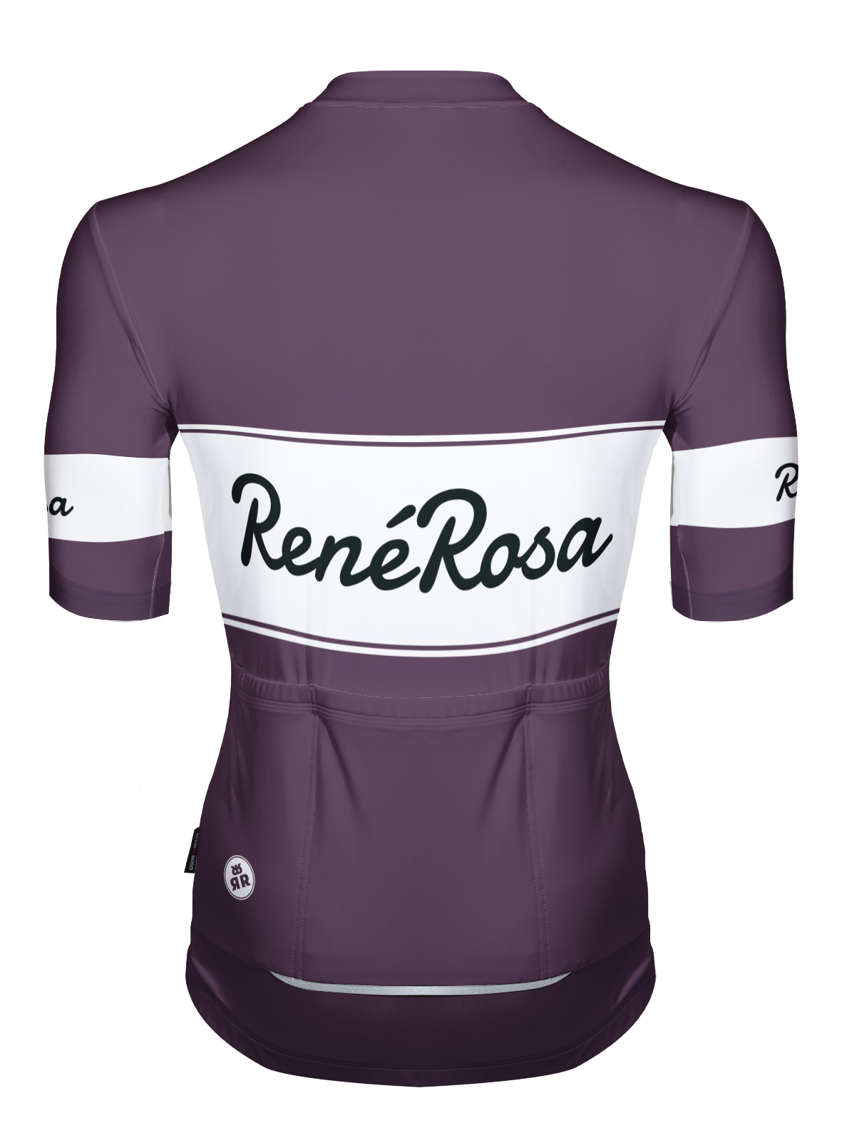 Kurzarm Radtrikot  RRT2048M RenéRosa Vintagestyle Aubergine