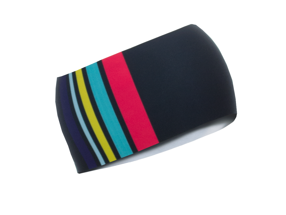 Stirnband Langläufer RRT991U / RR-Stripes schwarz