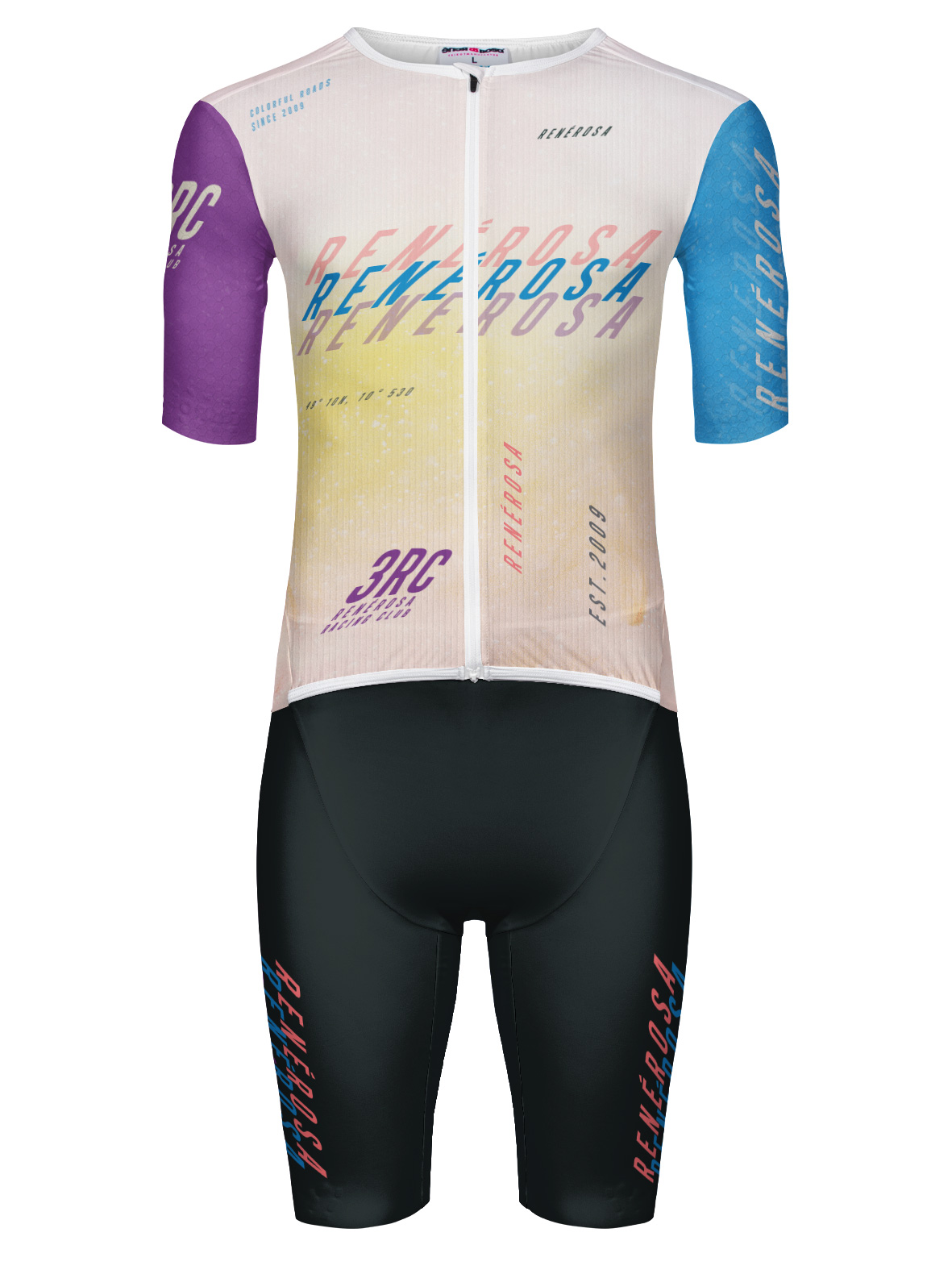 Damen Radanzug Triathlon - 12 Farben Einteiler Mit Gel-Pad XS-3XL