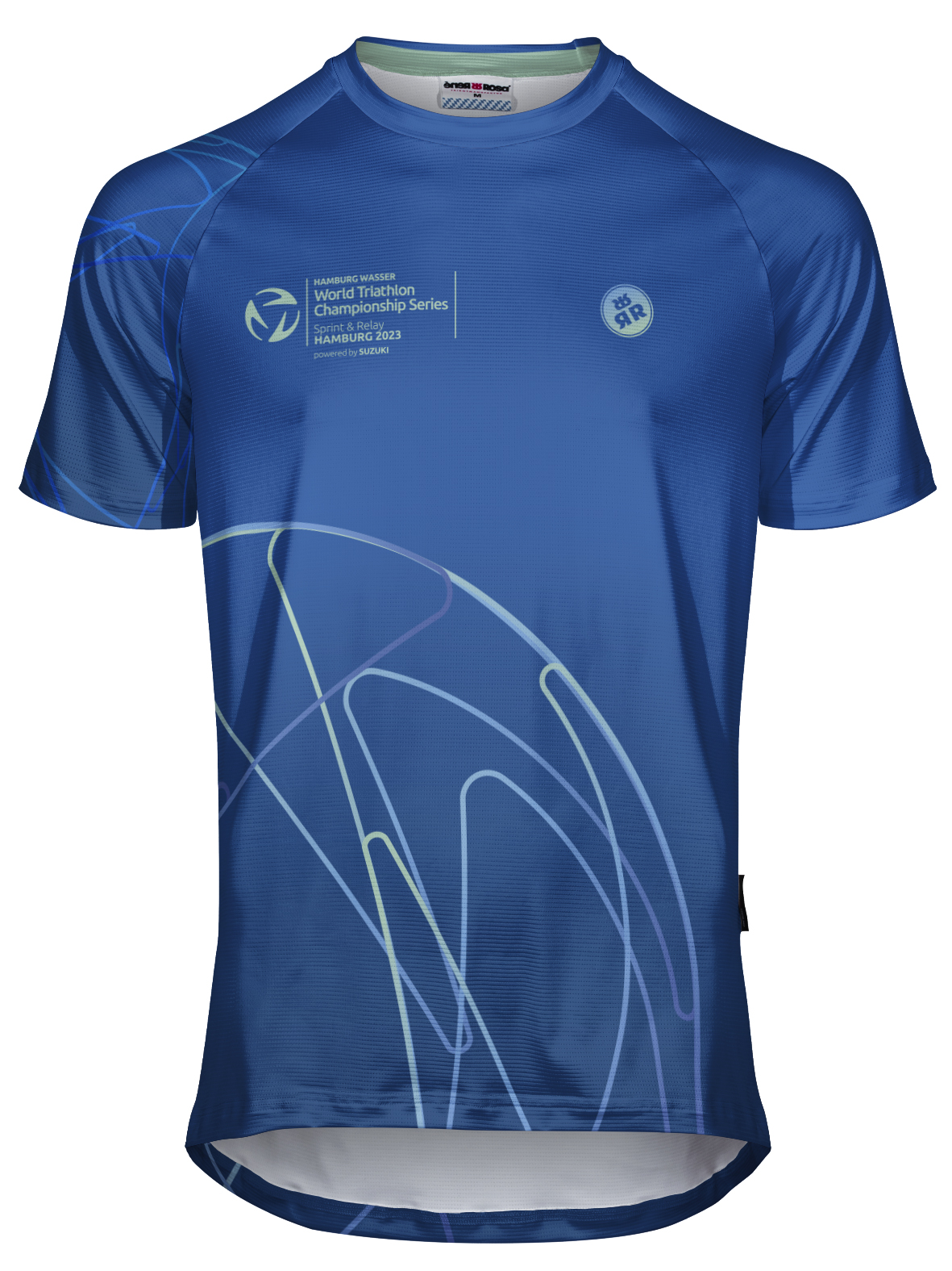 Laufshirt RRT801M / World Triathlon Hamburg 2023 blau