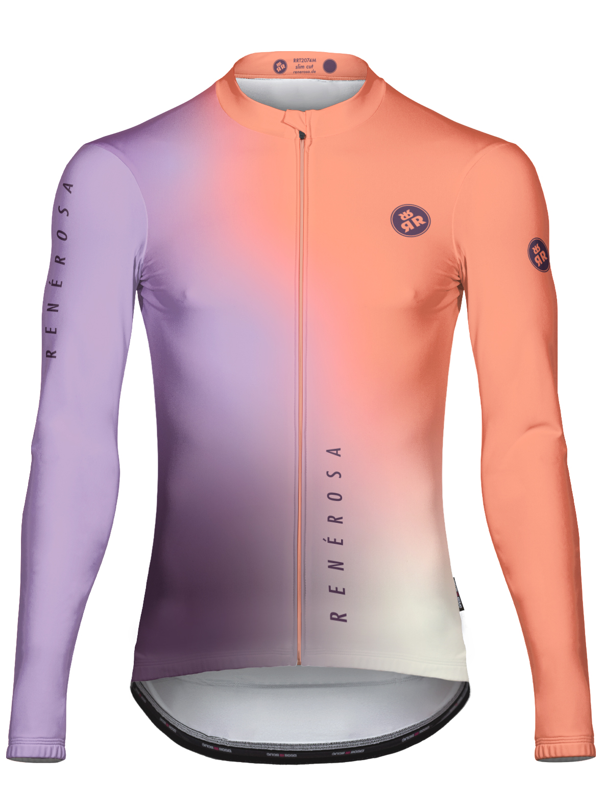 Langarmradtrikot RRT2074M / RR Delight Orange Lavender