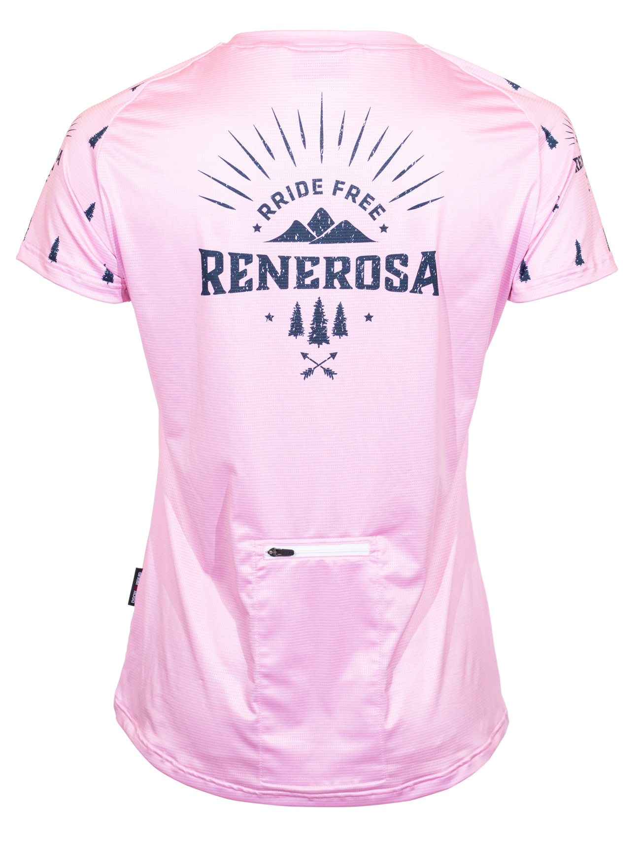 E-Bike Shirt mit viertel Zip / RRide Free PinkBlue E-Bike Shirt mit viertel Zip / RRide Free PinkBlue