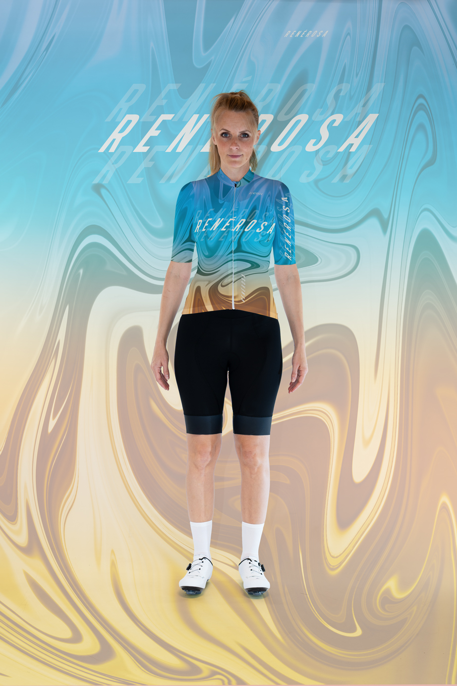 Kurzarm Radtrikot  RRT2048 RenéRosa Hyperdelic Beach