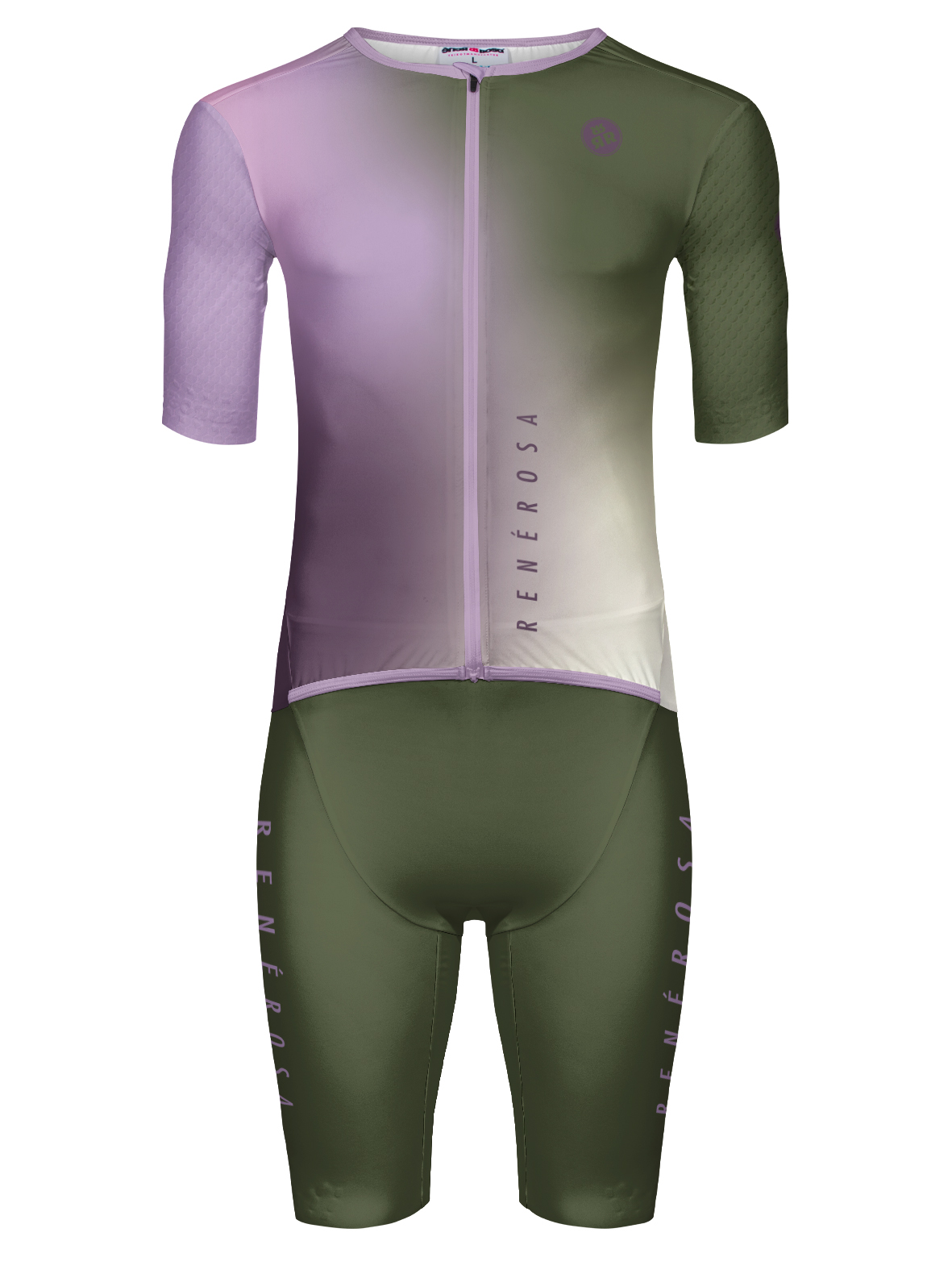 Aaero Triathlon Einteiler  RRT2777M Revolution/ RR Delight  Olive-Lavender