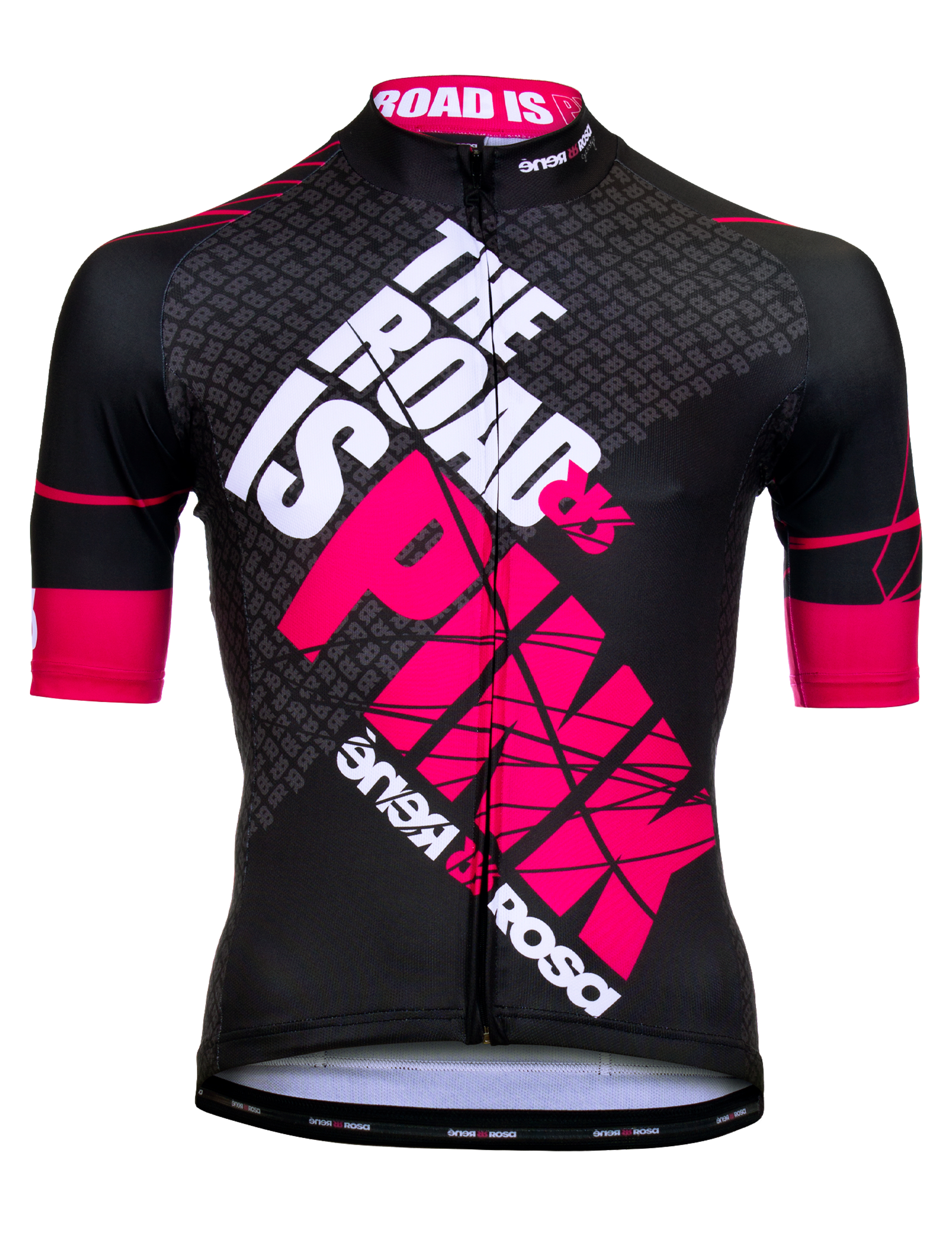 Kurzarm Radtrikot RRT047M / The Road is Pink