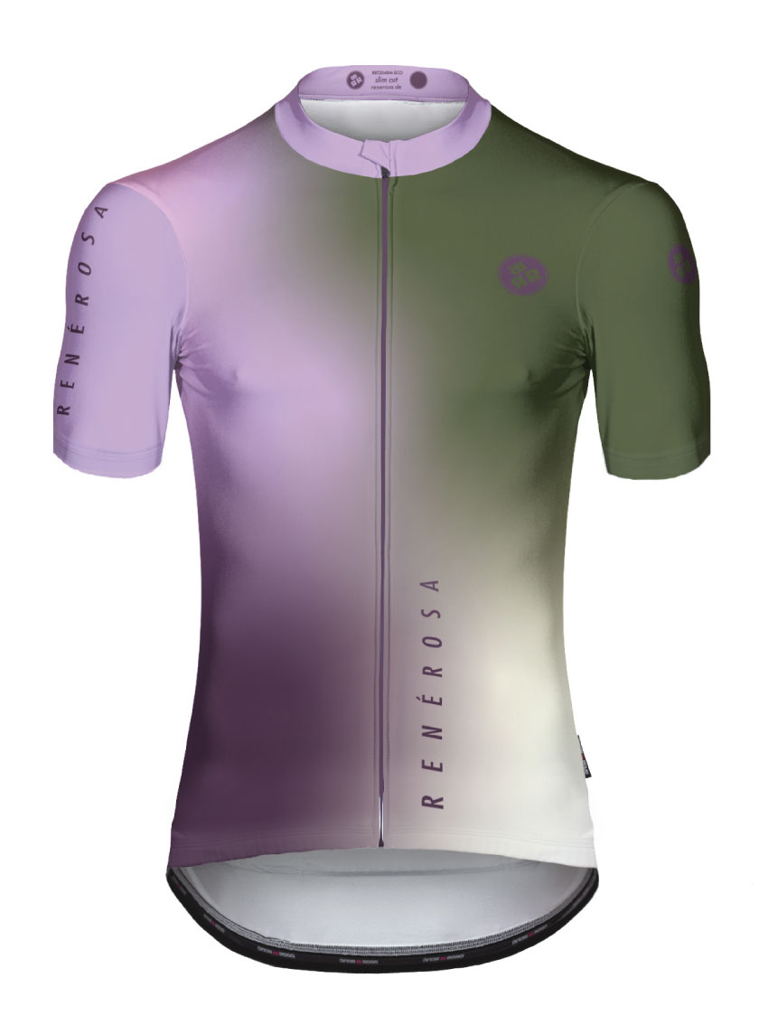 Kurzarm Radtrikot RRT2048 RenéRosa Delight Olive-Lavender