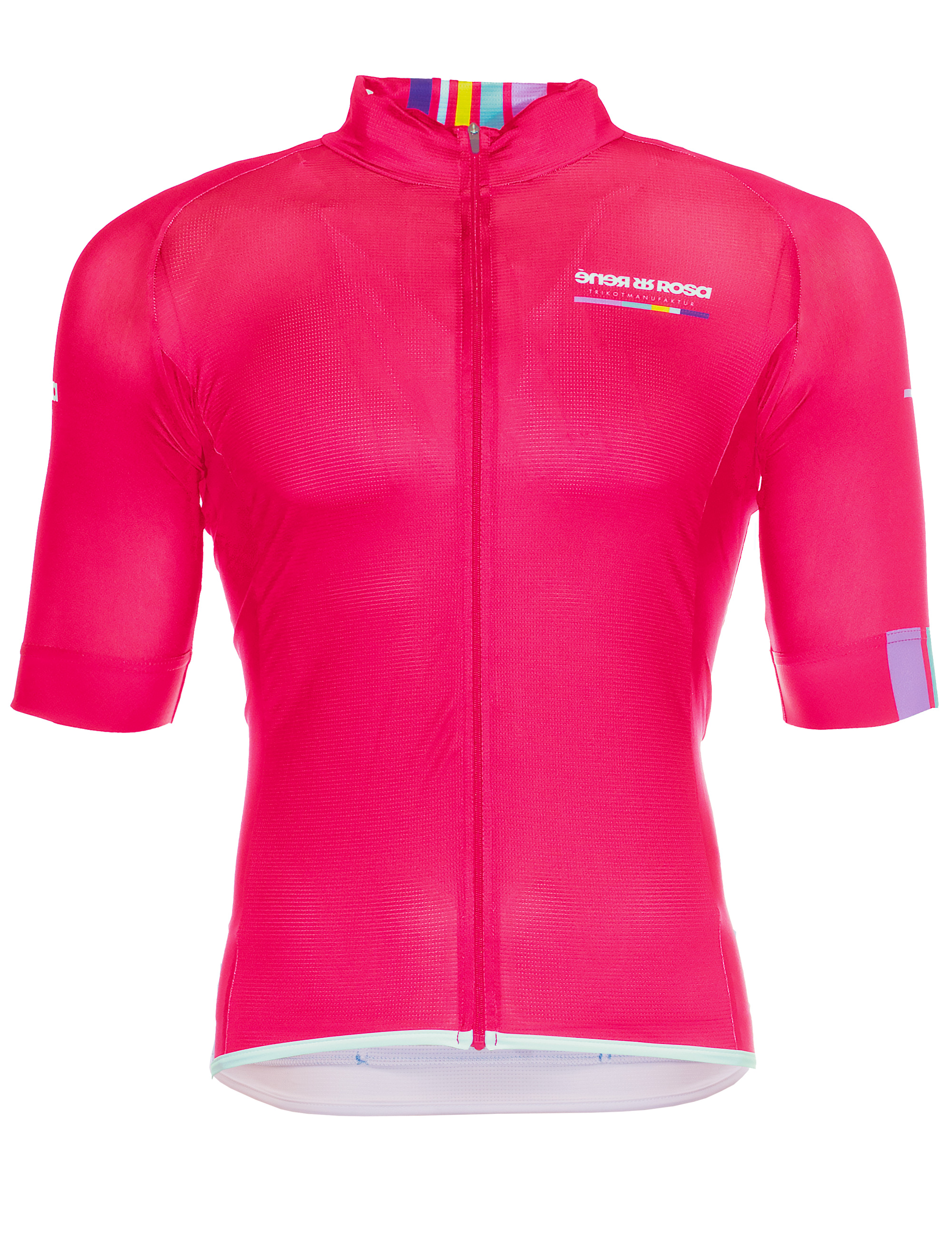 Kurzarm Radtrikot RRT044M / RR-Stripes Pink